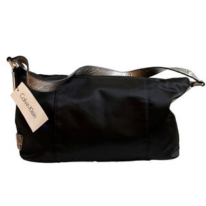 NWT Calvin Klein Matte Satin Shoulder Bag